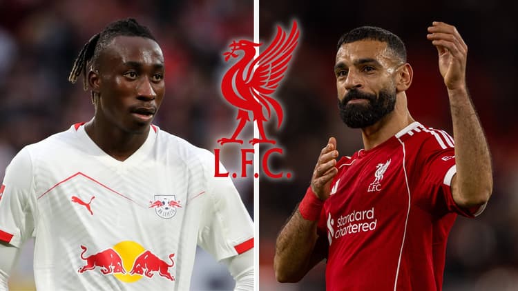 Yan Diomande and Mohamed Salah