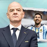 Gianni Infantino, Lionel Messi, World Cup