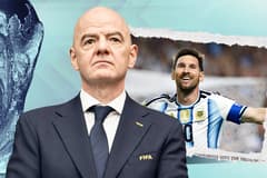 Gianni Infantino, Lionel Messi, World Cup