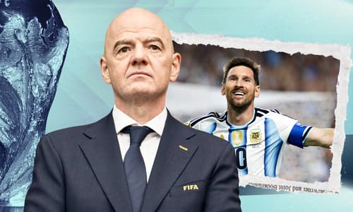 Gianni Infantino, Lionel Messi, World Cup
