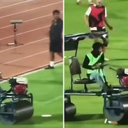 Andros Townsend being run over