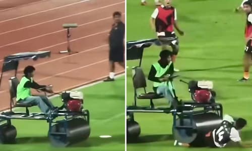 Andros Townsend being run over