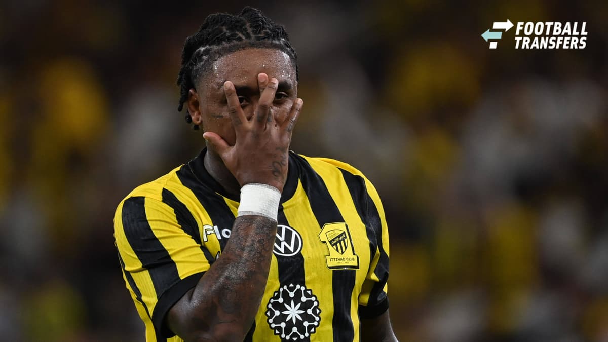 Bergwijn Steven al ittihad celebrates after scoring between match between Al-Ittihad and Al-Fateh on September 12th in Jeddah round 2.