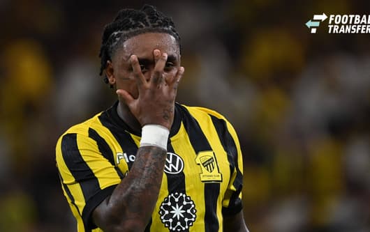 Bergwijn Steven al ittihad celebrates after scoring between match between Al-Ittihad and Al-Fateh on September 12th in Jeddah round 2.