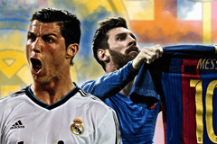 Cristiano Ronaldo, Real Madrid, Lionel Messi, Barcelona, El Clasico