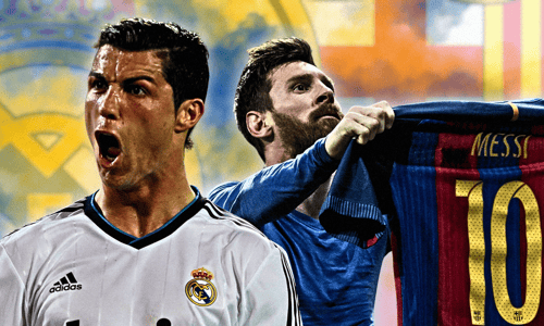 Cristiano Ronaldo, Real Madrid, Lionel Messi, Barcelona, El Clasico