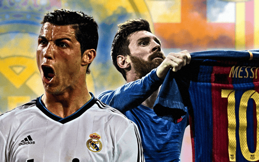 Cristiano Ronaldo, Real Madrid, Lionel Messi, Barcelona, El Clasico