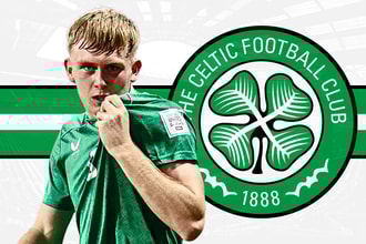 Celtic are linked with a move for Shamrock Rovers striker Michael Noonan, seen playing for Ireland U17