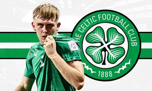 Celtic are linked with a move for Shamrock Rovers striker Michael Noonan, seen playing for Ireland U17