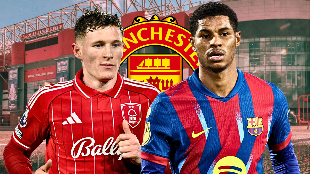 Elliot Anderson, Marcus Rashford, Man Utd