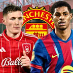 Elliot Anderson, Marcus Rashford, Man Utd