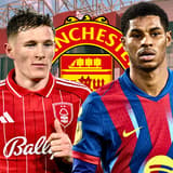 Elliot Anderson, Marcus Rashford, Man Utd