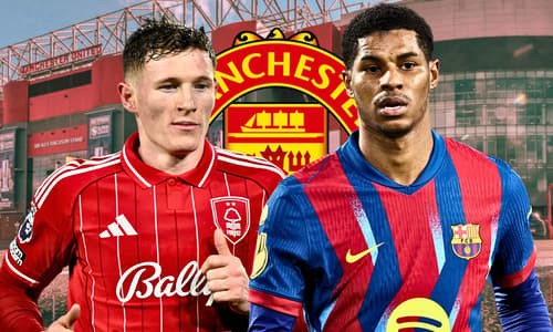 Elliot Anderson, Marcus Rashford, Man Utd