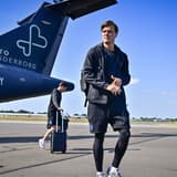 Club Brugge training camp - media activities 22 07 2026 Rennes, France - July 22 : Meijer Bjorn defender of Club Brugge pictured at the airport of Rennes on July 22, 2026 in Rennes, France, 22 07 2026 Rennes France  Copyright: xJanxDexMeuleneirx