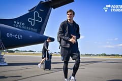Club Brugge training camp - media activities 22 07 2026 Rennes, France - July 22 : Meijer Bjorn defender of Club Brugge pictured at the airport of Rennes on July 22, 2026 in Rennes, France, 22 07 2026 Rennes France  Copyright: xJanxDexMeuleneirx