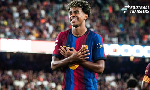 August 31, 2026, Barcelona, Spain, Spain: Lamine YAMAL of Barcelona celebrates his goal during the LaLiga match between FC Barcelona, Barca and Rayo Vallecano de Madrid at Spotify Camp Nou Stadium on August 31, 2026 in Barcelona, Spain. Barcelona Sp...