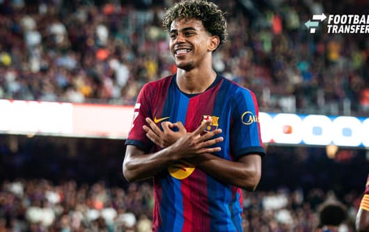 August 31, 2026, Barcelona, Spain, Spain: Lamine YAMAL of Barcelona celebrates his goal during the LaLiga match between FC Barcelona, Barca and Rayo Vallecano de Madrid at Spotify Camp Nou Stadium on August 31, 2026 in Barcelona, Spain. Barcelona Sp...