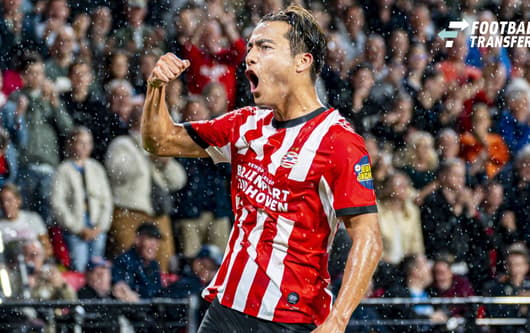 EINDHOVEN - Kodai Sano of PSV Eindhoven celebrates his team s second goal during the Eredivisie match between PSV Eindhoven and Sparta Rotterdam at the Philips Stadium on September 13, 2026, in Eindhoven, the Netherlands. KEVIN SENDERS ANP Eredivisi...