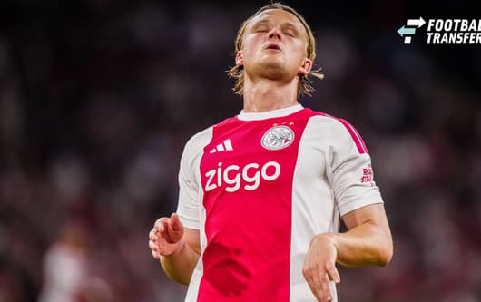 AMSTERDAM , 19-09-2026 , JohanCruyff Arena , season 2026 2027 , Dutch Eredivisie football , Match between Ajax and Excelsior Rotterdam , picture shows Ajax player Kasper Dolberg Ajax - Excelsior  x207275371x Copyright: