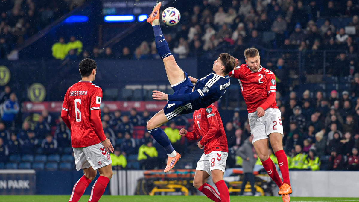 Scott McTominay, Scotland vs Denmark
