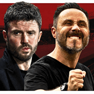 Michael Carrick, Roberto de Zerbi, Man Utd