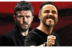 Michael Carrick, Roberto de Zerbi, Man Utd