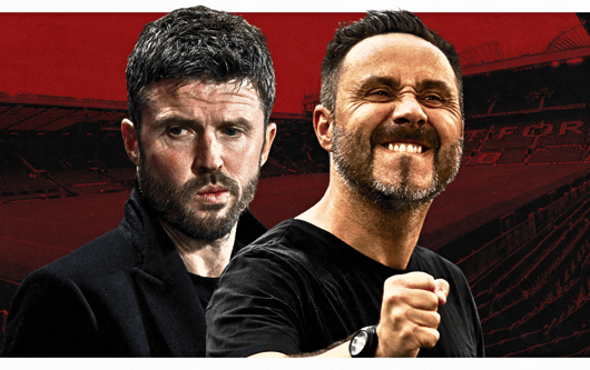 Michael Carrick, Roberto de Zerbi, Man Utd