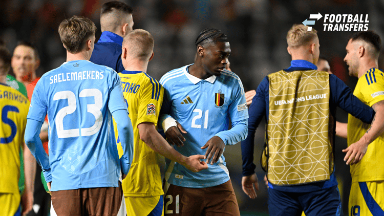 Jorthy Mokio maakte in maart zijn debuut voor België in de Nations League-wedstrijd tegen Oekraïne.