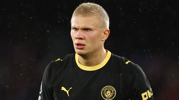 Erling Haaland is Man City's only senior striker