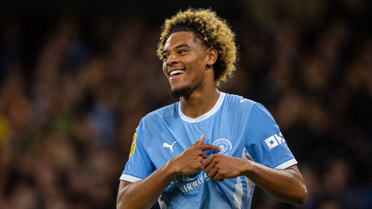 Floyd Samba netted a brace on his Man City debut