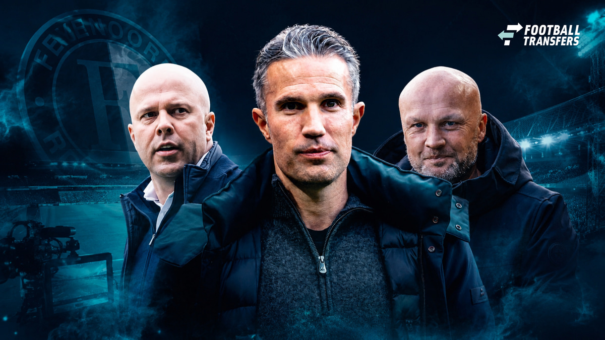 Dick Schreuder, Robin van Persie, Arne Slot, Feyenoord