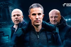 Dick Schreuder, Robin van Persie, Arne Slot, Feyenoord