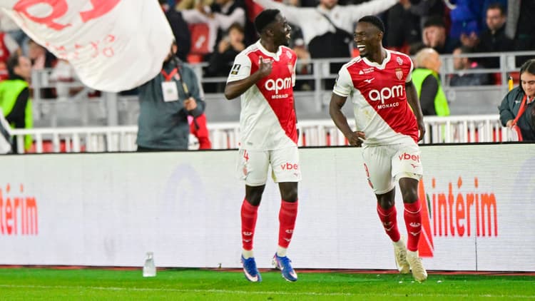 Folarin Balogun celebrates his goal against Marseille