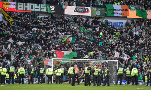 Celtic fans vs Rangers, Scottish Cup quarter-final