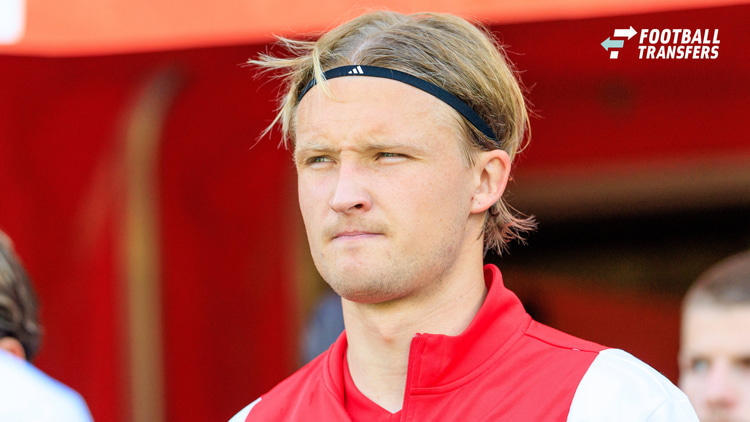 Kasper Dolberg kwam vorig seizoen tot 6 goals en 3 assists in 33 optredens namens Ajax.