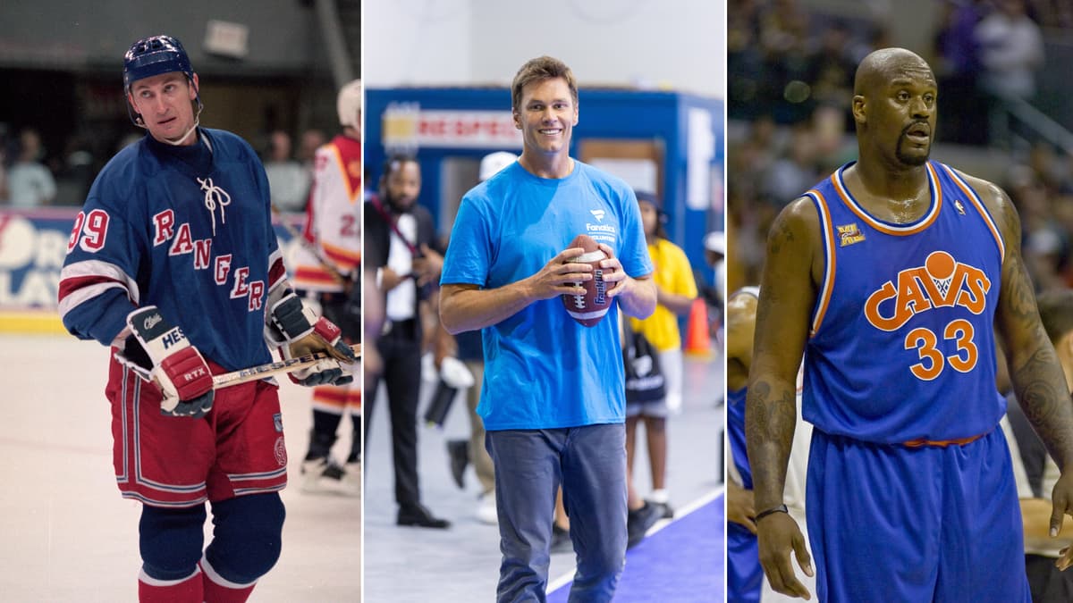 Wayne Gretzky, Shaquille O'Neal, Tom Brady, World Cup draw