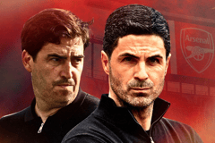 Andoni Iraola, Mikel Arteta, Arsenal