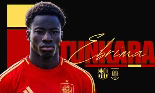 Ebrima Tunkara, Barcelona, Spain