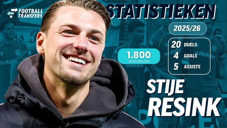 Resink speelde 20 wedstrijden dit seizoen namens FC Groningen.