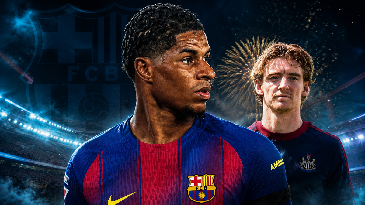 Marcus Rashford, Anthony Gordon, Barcelona, 2025/26