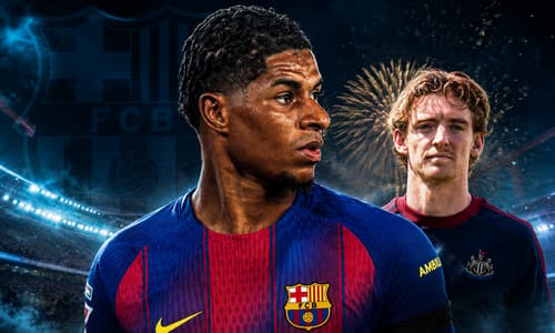 Marcus Rashford, Anthony Gordon, Barcelona, 2025/26