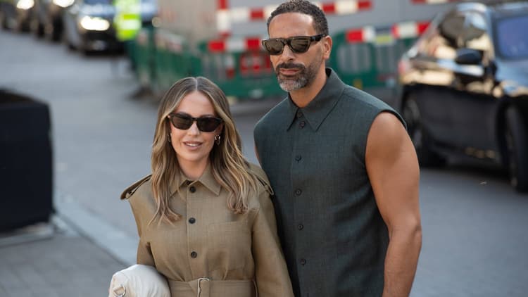 Rio Ferdinand and his wife Kate
