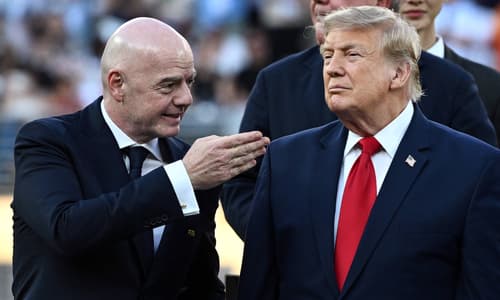 Donald Trump, Gianni Infantino, World Cup final