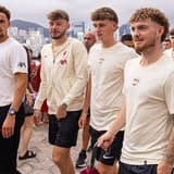 Curtis Jones, Conor Bradley, Tyler Morton, Harvey Elliott on Liverpool's pre-season tour 2025/26