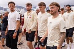 Curtis Jones, Conor Bradley, Tyler Morton, Harvey Elliott on Liverpool's pre-season tour 2025/26