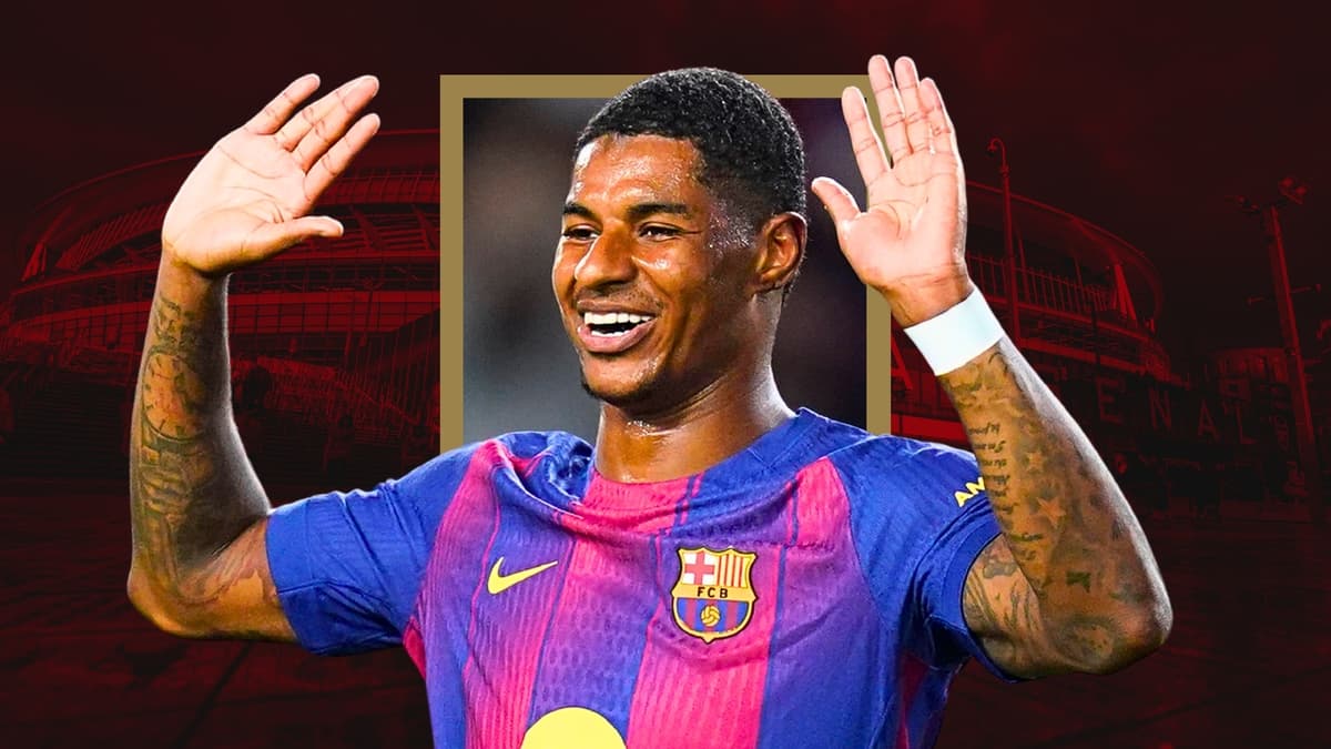 Arsenal have been linked with Man Utd's Marcus Rashford, who is on loan at Barcelona