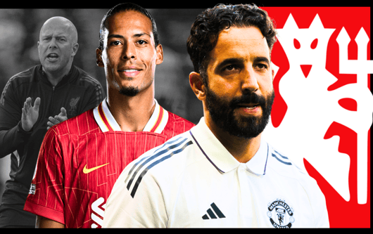 Arne Slot, Virgil van Dijk, Ruben Amorim