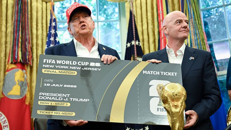 Donald Trump and Gianni Infantino
