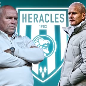 'Einde oefening voor Bas Sibum en Nico-Jan Hoogma bij Heracles Almelo'
