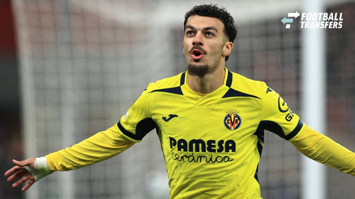 RECORD DATE NOT STATED 20th October 2026; Anfield, Liverpool, England; UEFA Champions League Football, Liverpool versus Villarreal; Georges Mikautadze of Villarreal celebrates after scoring for 0-1 after 4 minutes DavidxBlunsden